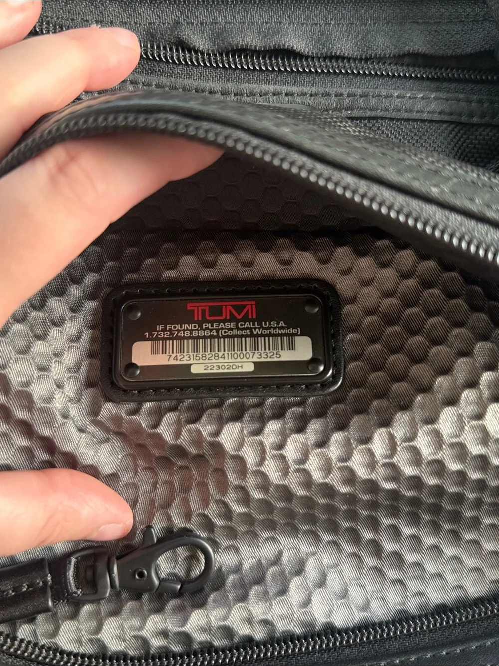 Tumi Crossbody Messenger Black Bag